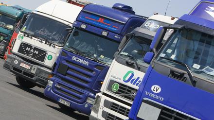 Auf der Durchreise. Für viele Lkw-Fahrer ist Deutschland nur Transitland.