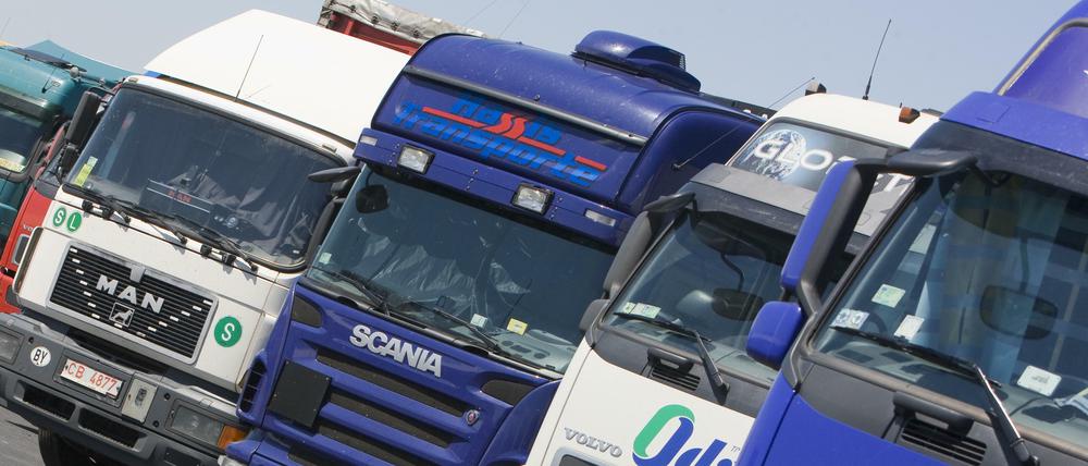 Auf der Durchreise. Für viele Lkw-Fahrer ist Deutschland nur Transitland.