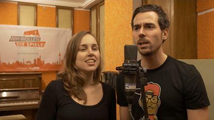 Sing, mein Berliner sing. Die Rapper von „Kaempferherz“ sind von Olympia begeistert. Nun wollen sie auch die Stadt mitreißen. Doch schon im Senat finden sich wenige Fans, online erst recht nicht. 