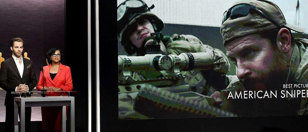 Der Film "American Sniper" von Clint Eastwood ist für sechs Oscars nominiert. Das Bild zeigt eine Szene von der Nominierungsshow.