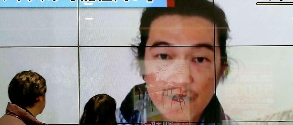 Hauptthema in den Nachrichten: Der getötete Kenji Goto.