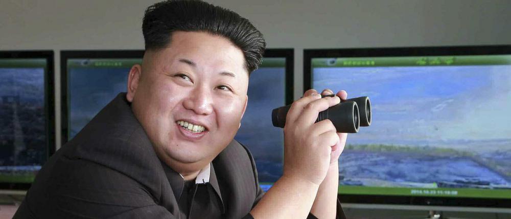 Kim Jong Un schaut in die Ferne. Wann wird seine erste Auslandsreise als Nordkoreanischer Machthaber sein? 