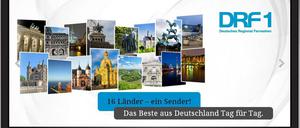 Regionale Nachrichten aus ganz Deutschland, das ist das Programm von DRF1. Der Sender startet am kommenden Montag.