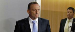 Der Premierminister von Australien, Tony Abbott, bei einer Pressekonferenz am Freitag in Sydney.