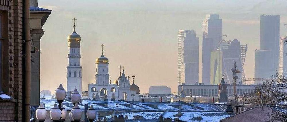 Moskauer Innensicht: Die Skyline der russischen Hauptstadt