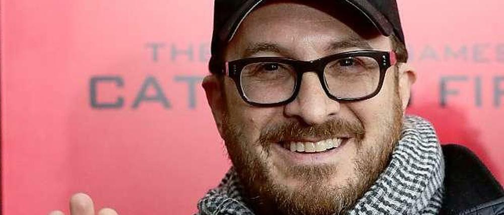 Erst 45 und noch schon mit langer Festivalkarriere: Darren Aronofsky. Der Schriftzug auf der kappe weist auf seinen jüngsten Film hin.