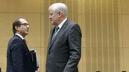 Stoßen auf Widerstand: Alexander Dobrindt und Horst Seehofer.