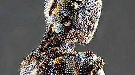 250 Stunden Arbeit stecken in dieser Skulptur vor Johny Dar. 