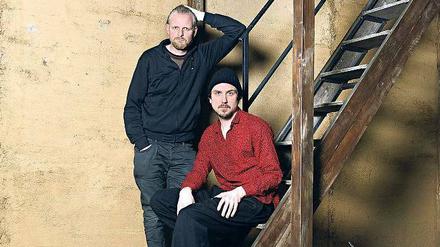 Thomas Ostermeier und Lars Eidinger im Schaubühnen Globe.