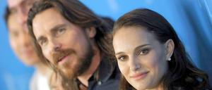 Christian Bale und Natalie Portman bei der Pressekonferenz
