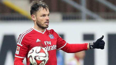 Heiko Westermann zeigt es an: Nach dem Sieg in Paderborn ging es für den HSV in der Tabelle nach oben.