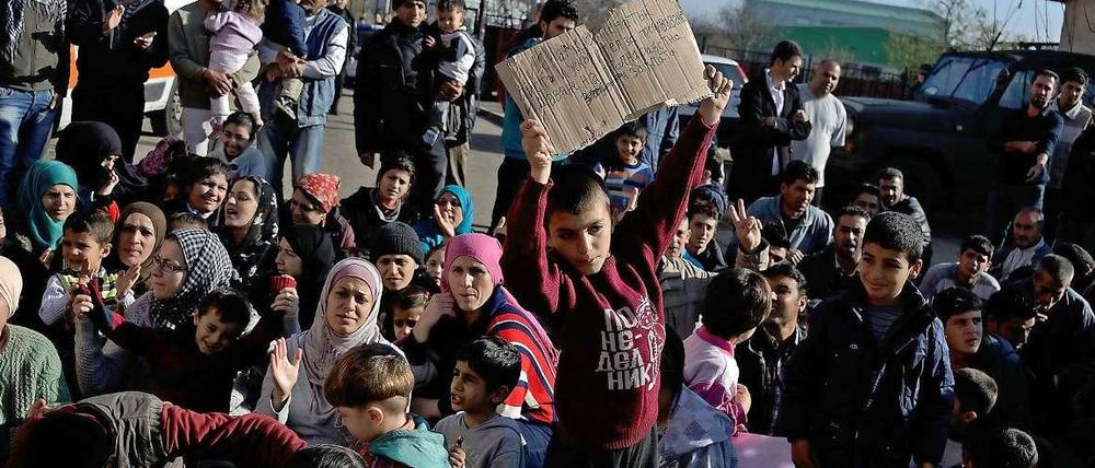 Syrische Flüchtlinge in Bulgarien.