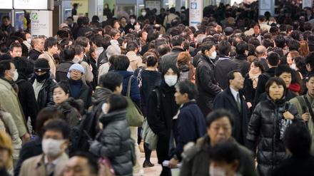 Pendler in Tokio