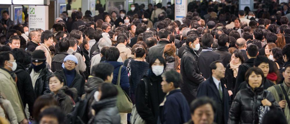 Pendler in Tokio