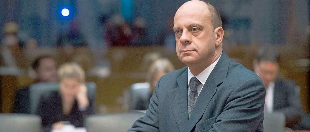 Er schweigt: Michael Hartmann beim Untersuchungsausschuss im Fall Edathy