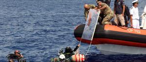 Rettung von Flüchtlingen im Mittelmeer.