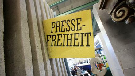 Pressefreiheit - auch ein Motiv für den Mainzer Rosenmontagszug