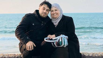 Glückliche Stunden. Dalia und Rashed bei ihrem bisher letzten Treffen vor vier Jahren in Gaza – als sie sich verlobten. Verheiratet sind sie bisher nicht.