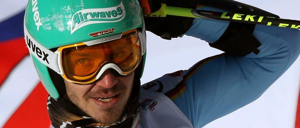 Felix Neureuther nach seinem ersten Lauf beim WM-Riesenslalom in den USA