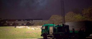 Flutlicht im Görlitzer Park soll Dealer abschrecken.