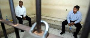 Die Australier Andrew Chan und Myuran Sukumaran sitzen in Indonesien wegen Heroin-Schmuggels im Todestrakt. Hier ein Bild vom Oktober 2008.
