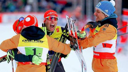 Revanche für Sotschi geglückt: In Falun ließen die deutschen Kombinierer das norwegische Team hinter sich und holten WM-Gold.