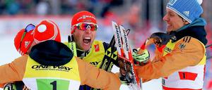 Revanche für Sotschi geglückt: In Falun ließen die deutschen Kombinierer das norwegische Team hinter sich und holten WM-Gold.