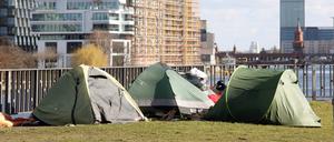 Obdachlosen-Zelte