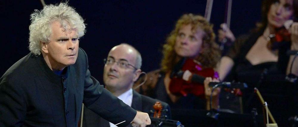 Wild entschlossen: Simon Rattle.
