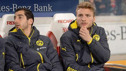 Warum will mit mir nur keiner essen gehen? Zeit hätte Ciro Immobile (rechts) doch.