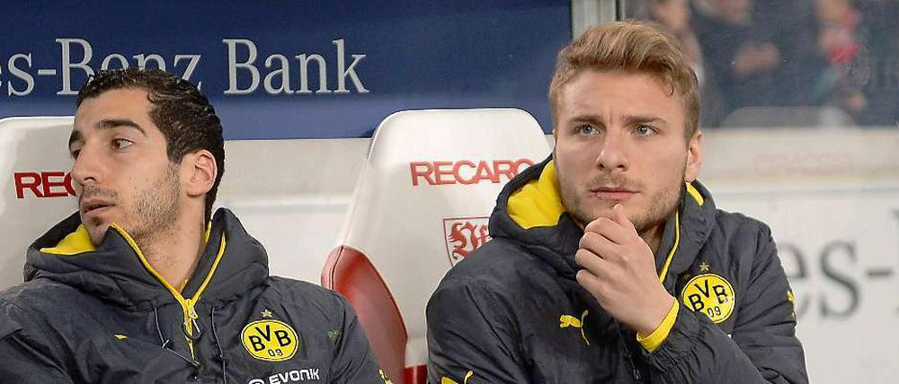 Warum will mit mir nur keiner essen gehen? Zeit hätte Ciro Immobile (rechts) doch.