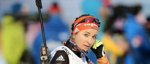Luise Kummer fiel als Startläuferin schon weit zurück.