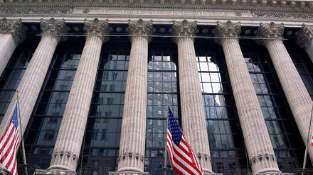 Wall Street. Erleichtert hat die US-Börse das Ergebnis des ersten Stresstests registriert.
