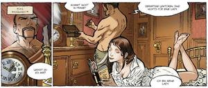 Es wird Blut geben. Eine Seite aus dem dritten und letzten Band von „D“.