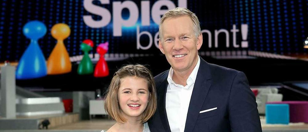 ZDF-Moderator Johannes B. Kerner und Emma Schweiger, die Tochter von Till Schweiger.
