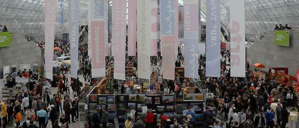Die sogenannte Glashalle der Leipziger Messehallen