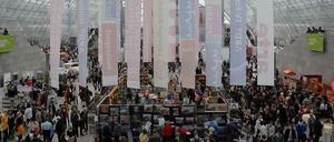 Die sogenannte Glashalle der Leipziger Messehallen