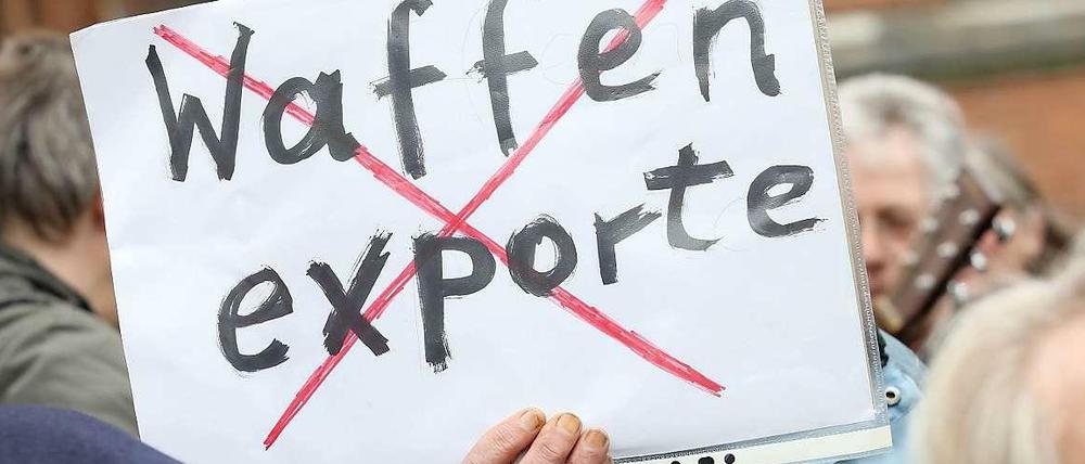 Debatte um Waffenexporte in die arabische Welt.