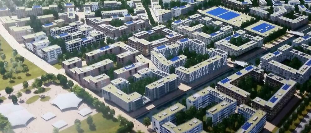Sportlerheim. So soll da Olympische Dorf auf dem Flughafen Tegel aussehen