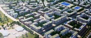 Sportlerheim. So soll da Olympische Dorf auf dem Flughafen Tegel aussehen