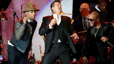 Pharrell Williams und Robin Thicke wurden zu einer Millionenstrafe verurteilt. Vorwurf: Sie hatten ein Lied von Marvin Gaye abgekupfert.