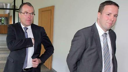 Zerstritten. Unternehmer Clemens Tönnies (l.) und sein Neffe Robert Tönnies.