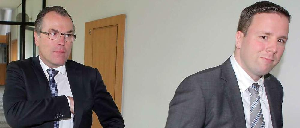 Zerstritten. Unternehmer Clemens Tönnies (l.) und sein Neffe Robert Tönnies.