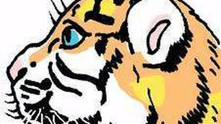 Noch ist er süß: Baby eines Sibirischen Tigers.
