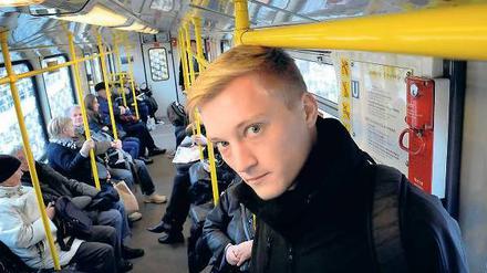 Schön hier oben. Max Deibert, 20, schreibt gern aus der Vogelperspektive, vor allem für unseren Tagesspiegel-Jugendblog „Schreiberling“. 