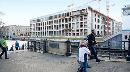Baustelle. Im Humboldtforum war lange eine Ausstellung zur „Welt der Sprachen“ geplant. Die soll nun durch eine Schau zur Geschichte Berlins ersetzt werden.