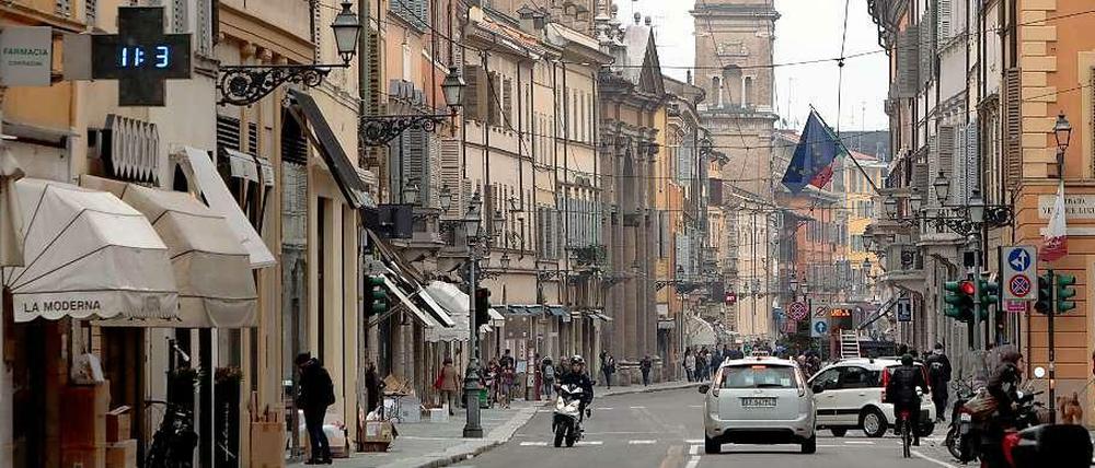 Im Zentrum von Parma.