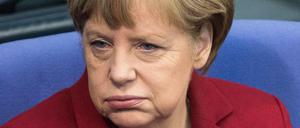 Not amused über die "Bild"-.Anfrage? Bundeskanzlerin Angela Merkel