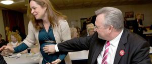 Frank Henkel und Hildegard Bentele.