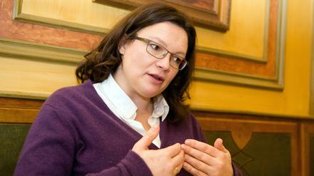 Sozialministerin Andrea Nahles